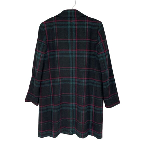 LOFT One Button Plaid Coat NEW Charcoal Lined - Picture 2 of 11